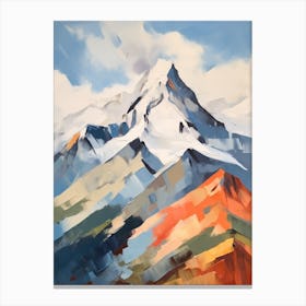 Mount Olympus Greece 9 Mountain Painting Canvas Print