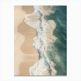 Sand And Waves Canvas Print