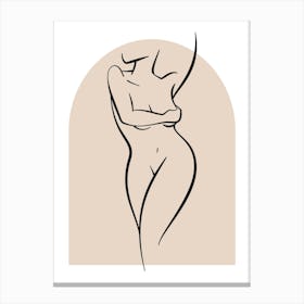 Women Body Line ArtPrint Canvas Print