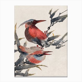 Birds From Album Of Sketches, Katsushika Hokusai Canvas Print