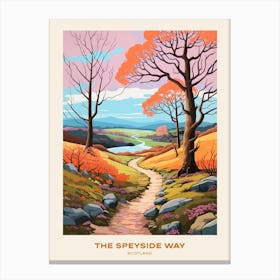 The Speyside Way Scotland Hike Poster Canvas Print
