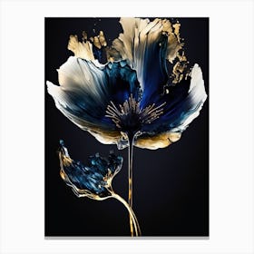 Blue Poppy Canvas Canvas Print