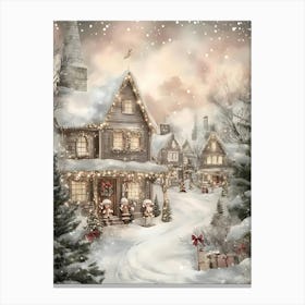 Christmas Village 3 Canvas Print