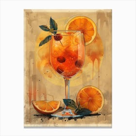 Orange Cocktail 10 Canvas Print