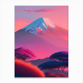 The Mount Kilimanjaro Dreamy Sunset 6 Canvas Print