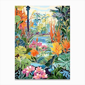 Harry P Leu Gardens Usa Modern Illustration 4 Canvas Print