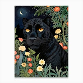 William Morris Black Panther Canvas Print