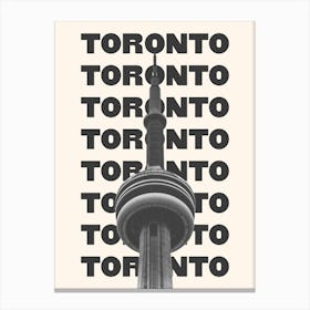 Toronto Black & White Canvas Print