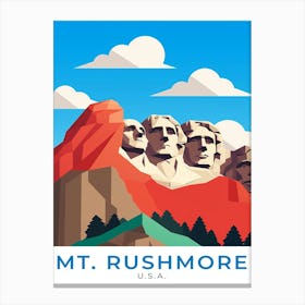 Usa Mount Rushmore Travel Canvas Print