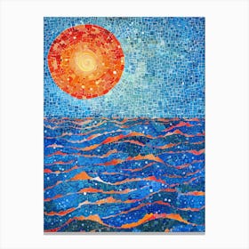 Sun Rising Over The Ocean 2 Canvas Print