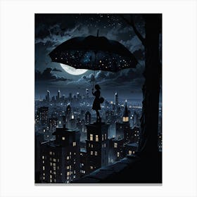 Night At The City Canvas Print