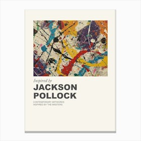 Museum Poster Inspired By Jackson Pollock 2 Canvas Print