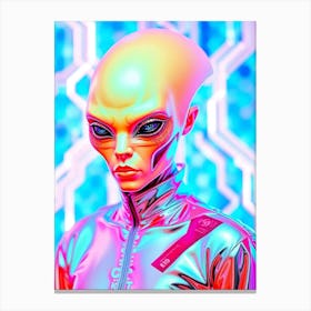 Creative Glossy Alien Canvas Print