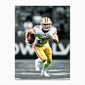 Christian Mccaffrey Of The San Francisco 49ers Canvas Print