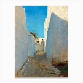 A Moroccan Street Scene, John Singer Sargent Canvas Print