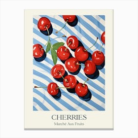 Marche Aux Fruits Cherries Fruit Summer Illustration 1 Canvas Print