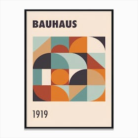 Bauhaus geometric poster 1 Canvas Print