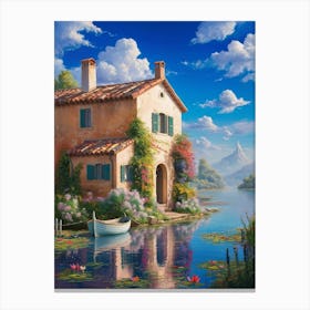 House By The Lake 3 Canvas Print