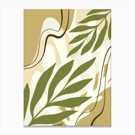 Abstract Leaves 1 Canvas Print