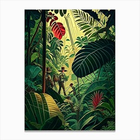Jungle Adventure 1 Botanical Canvas Print