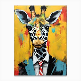 Disco 3 Giraffe Canvas Print