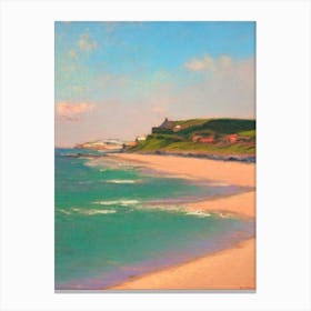North Berwick Beach 2 East Lothian Scotland Monet Style Canvas Print
