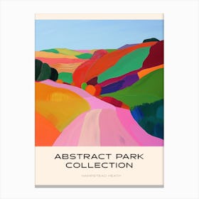Abstract Park Collection Poster Hampstead Heath London 5 Canvas Print