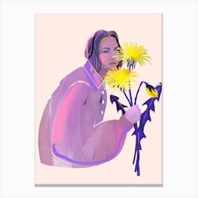 Dandelion Yellow Canvas Print