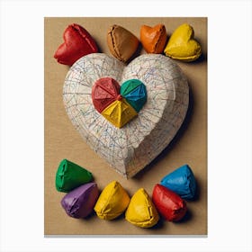 Heart Of Paper Canvas Print