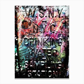 NYC Drinking Water Canvas Print