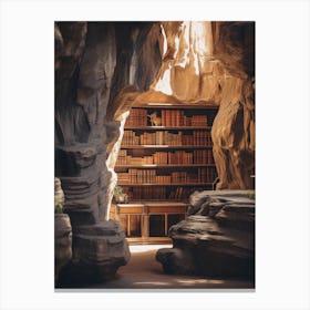 Stone Library Canvas Print