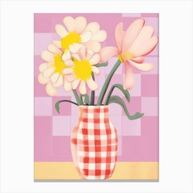 Freesias Flower Vase 2 Canvas Print