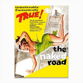 The Naked Road, Movie Poster Canvas Print