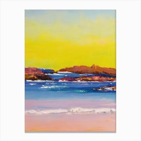 The Baths Beach, British Virgin Islands Bright Abstract Canvas Print