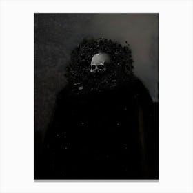 Dark Gothic Skeleton In The Dark Canvas Print