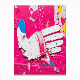 Splatter Hand Canvas Print