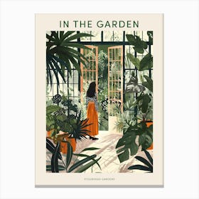 In The Garden Poster Stourhead Gardens United Kingdom 2 Canvas Print