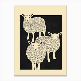 Abstract Sheep 1 Canvas Print