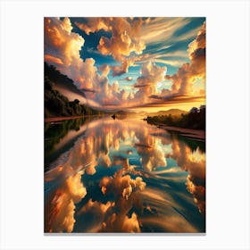 Reflections In The Water Canvas Print