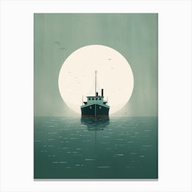 Ship In The Water Canvas Print