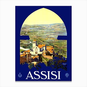 Assisi, Italy, Under The Arch Canvas Print