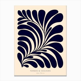 Matisse Minimal Foliage Algae Cut-out Canvas Print