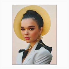 Hailee Steinfeld Retro Collage Movies Canvas Print