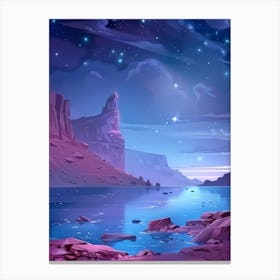 Night Landscape Canvas Print