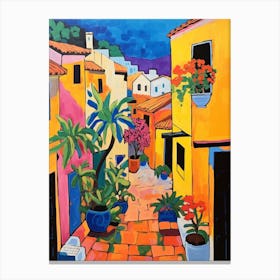 Byblos Lebanon 2 Fauvist Painting Canvas Print