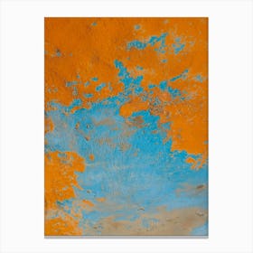 Blue And Orange Sky Canvas Print