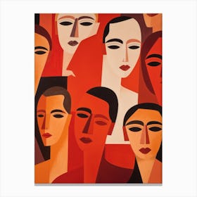 Faces Of People Canvas Print