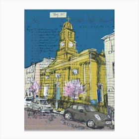 The Church Next To The Barbers  Canvas Print