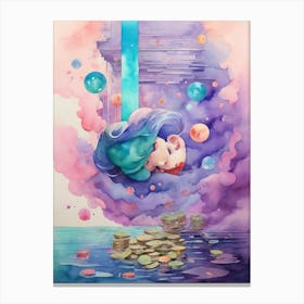 Sleeping Mermaid Canvas Print