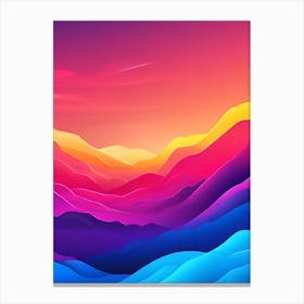 Abstract Landscape Background 1 Canvas Print